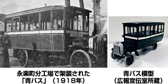 青バスのボディ製作 1918年