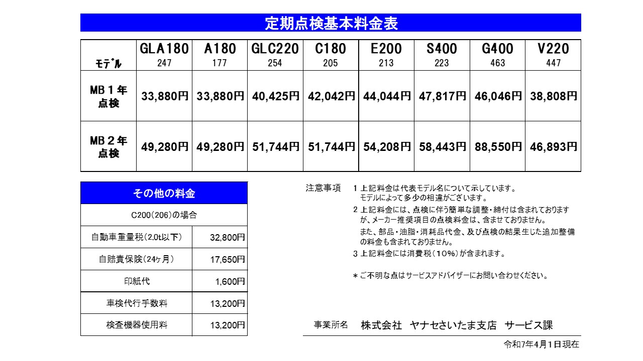 お知らせ | メルセデス・ベンツさいたま中央 | 株式会社ヤナセ