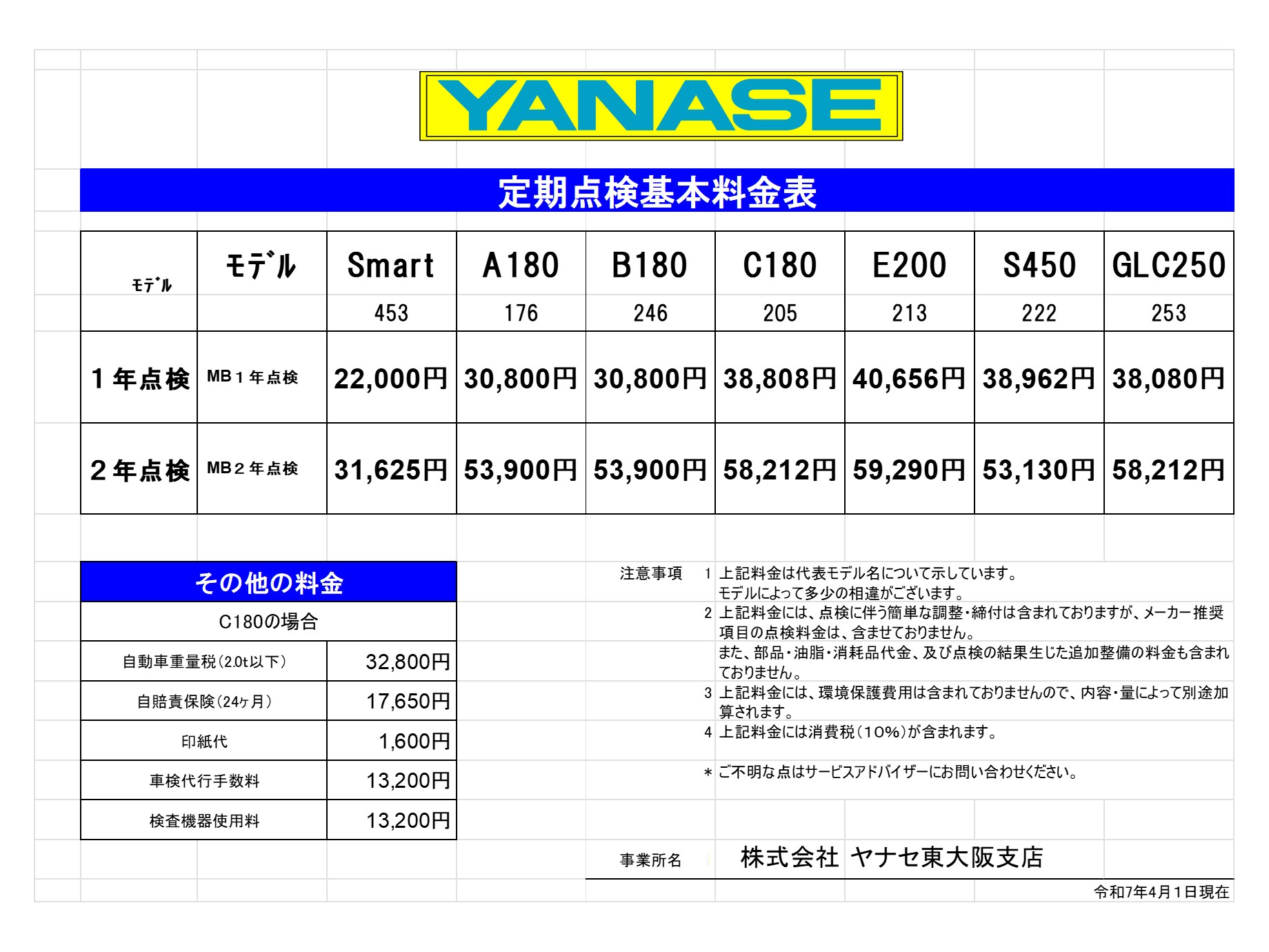 お知らせ | メルセデス・ベンツ東大阪 | 株式会社ヤナセ