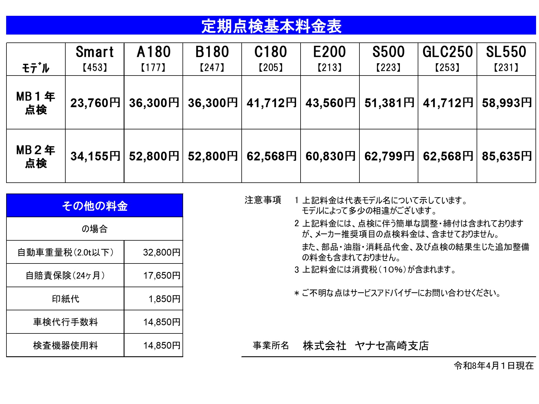 お知らせ | メルセデス・ベンツ高崎 | 株式会社ヤナセ